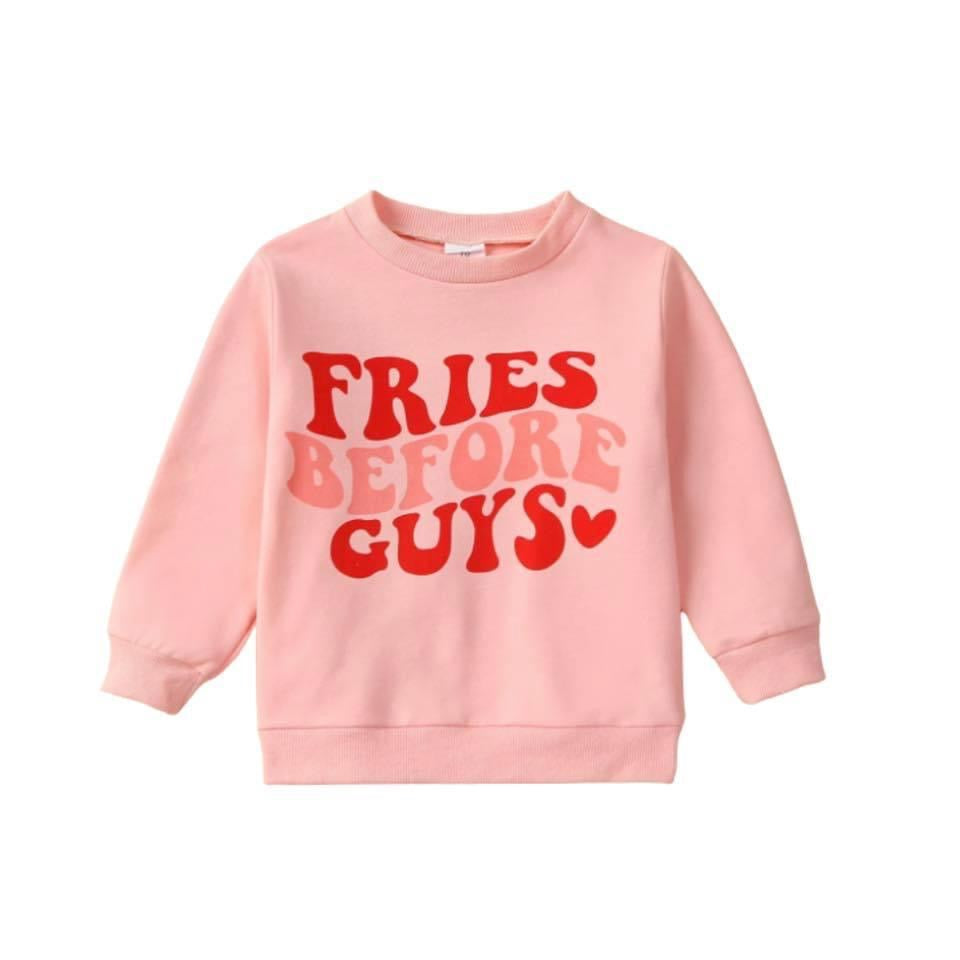 Fries Before Guys Toddler Pullover