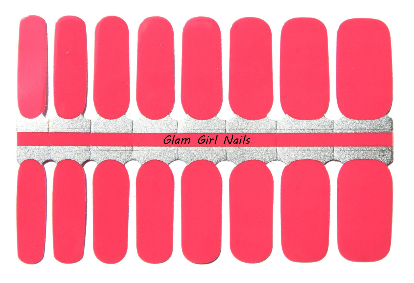 Pink Coral Solid Color Nail Wraps