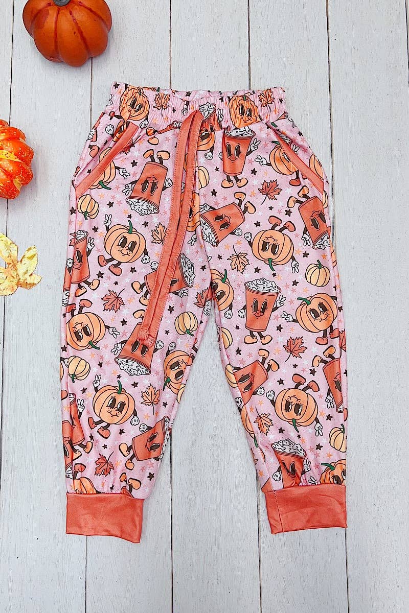 HAPPY PUMPKIN & HOT DRINK JOGGER WITH ELASTIC WAIST BAND. YOU CHOOSE! PNB651522005-JEANNE
