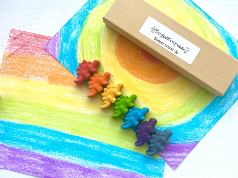Dinosaur Crayons Gift Box