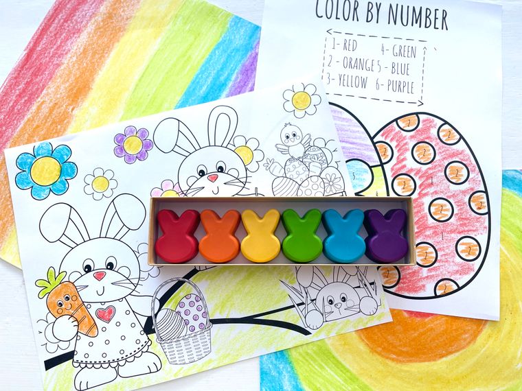 Bunny Crayons Gift Box