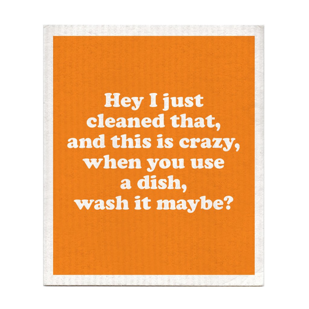 "Wash it Maybe" Swedish Dishcloth